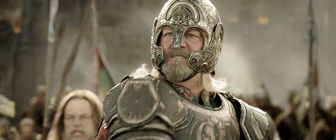 Bernard Hill as King Théoden in The Lord of the Rings Trilogy