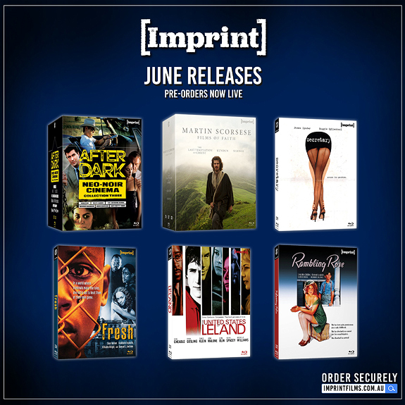 Imprint Films' June 2024 Blu-ray slate