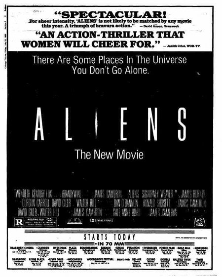 Aliens newspaper ad