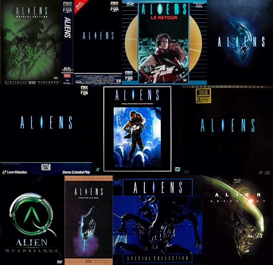 Aliens on home video