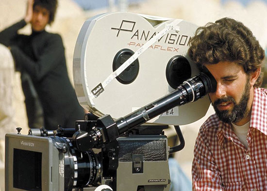 George Lucas on set
