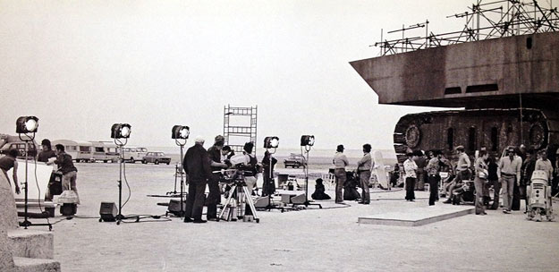 The first day of filming on Star Wars