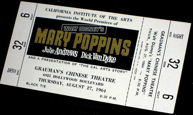 Mary Poppins - Premiere Ticket