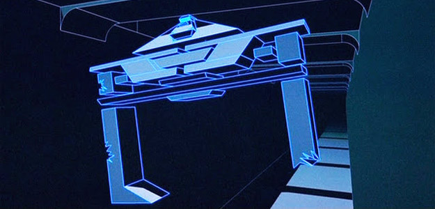 A scene from Tron