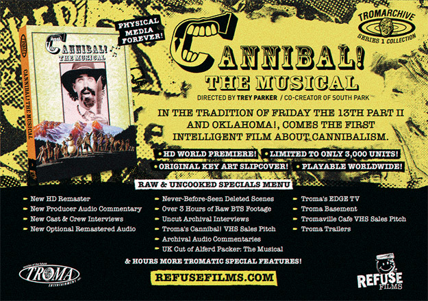 Cannibal! The Musical! (Blu-ray Disc)