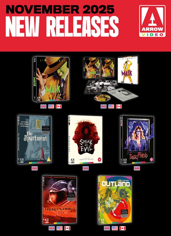 Arrow Video's November 2025 slate tease