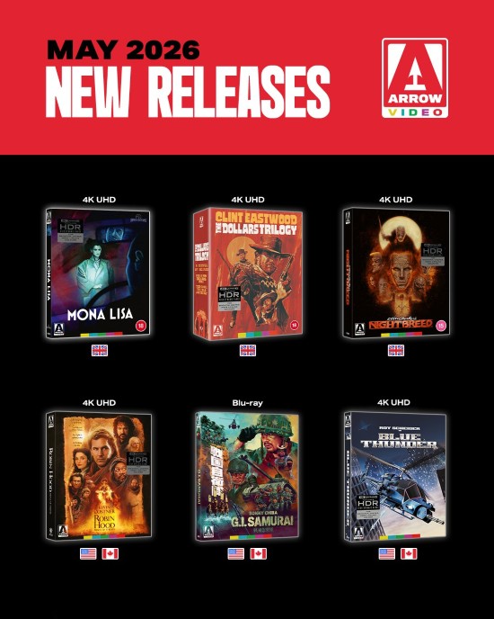 Arrow Video's May 2026 slate