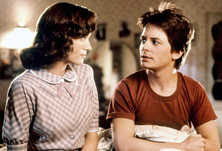 Lea Thompson and Michael J. Fox