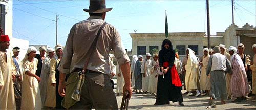 A scene from Raiders of the Lost Ark