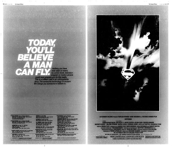 Superman newspaper ad