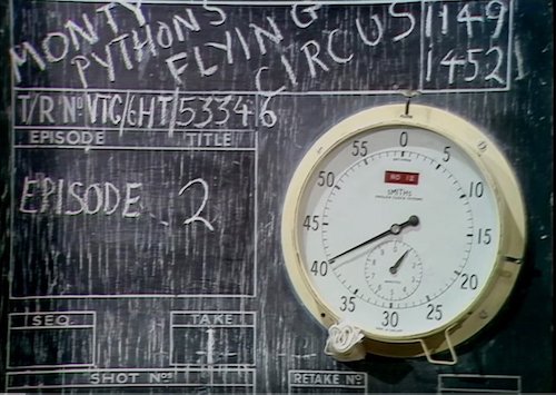 Monty Python BBC studio VT clock